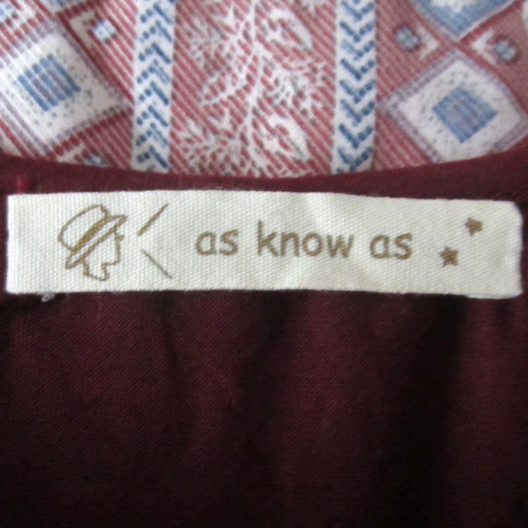 AS KNOW AS - 美品 AS KNOW AS/アズノウアズ☆ 総柄 AS KNOW AS - 美品 AS KNOW AS/アズノウアズ☆ 総柄