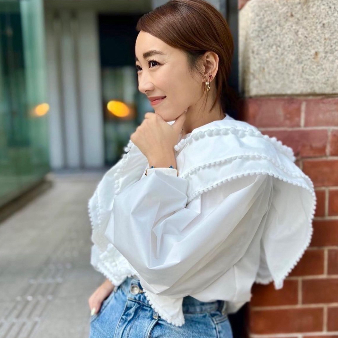 rosymonster】新品タグ付きPOMPON blouse rosymonster】新品タグ付きPOMPON blouse