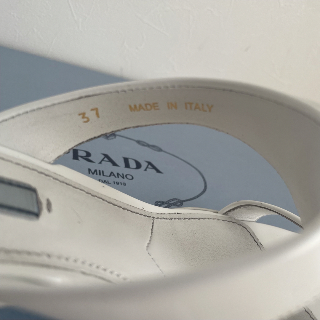 PRADA - 美品 PRADA プラダ トライアングルロゴ サンダル PRADA - 美品 PRADA プラダ トライアングルロゴ サンダル