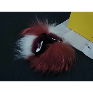 フェンディ(FENDI)の■新品■未使用■ FENDI フェンディ モンスター バッグバグズ ファー バッグチャーム キーホルダー レッド系 FB3017(その他)