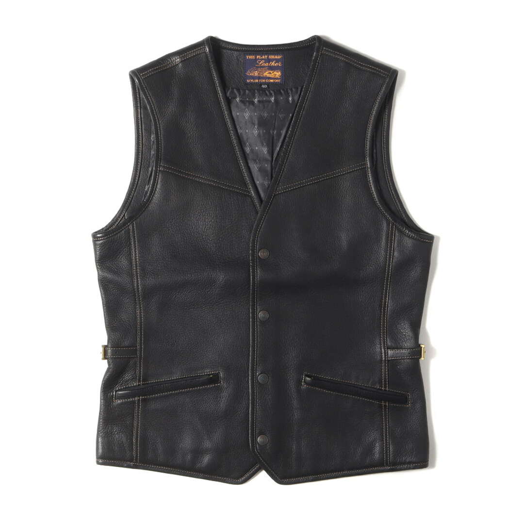 美品 FLAT HEAD フラットヘッド ベスト サイズ:40(L) 現行モデル 美品 FLAT HEAD フラットヘッド ベスト サイズ:40(L) 現行モデル