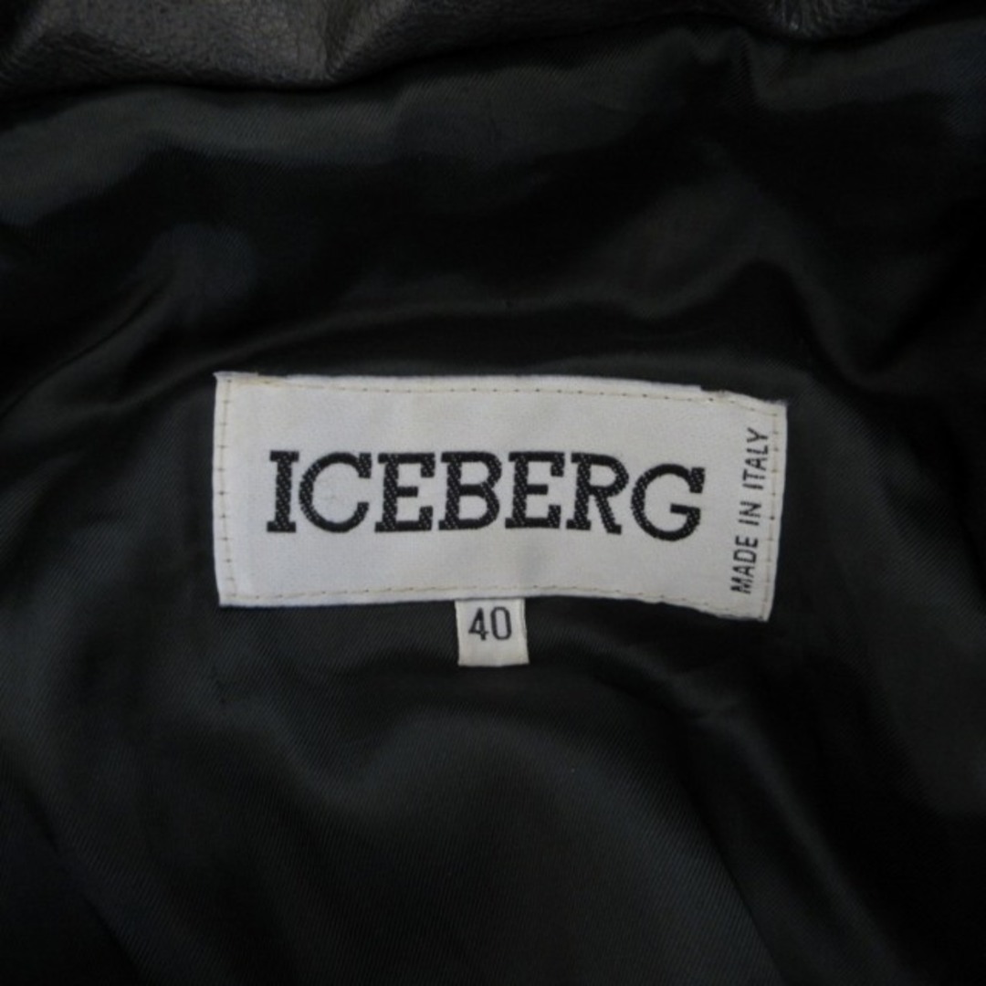ICEBERG - アイスバーグ × ディズニー 90s レザージャケット 黒 ICEBERG - アイスバーグ × ディズニー 90s レザージャケット 黒