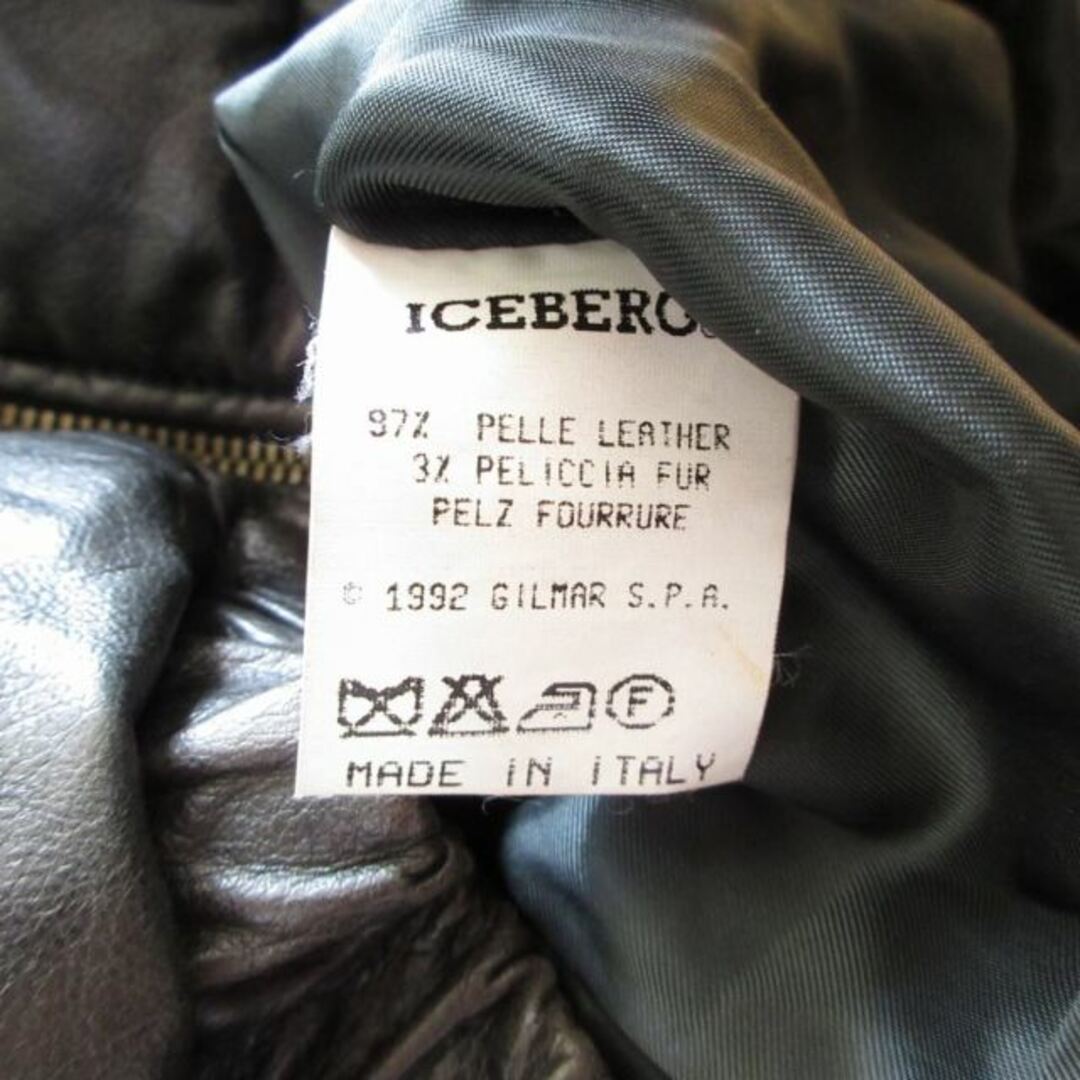ICEBERG - アイスバーグ × ディズニー 90s レザージャケット 黒 ICEBERG - アイスバーグ × ディズニー 90s レザージャケット 黒