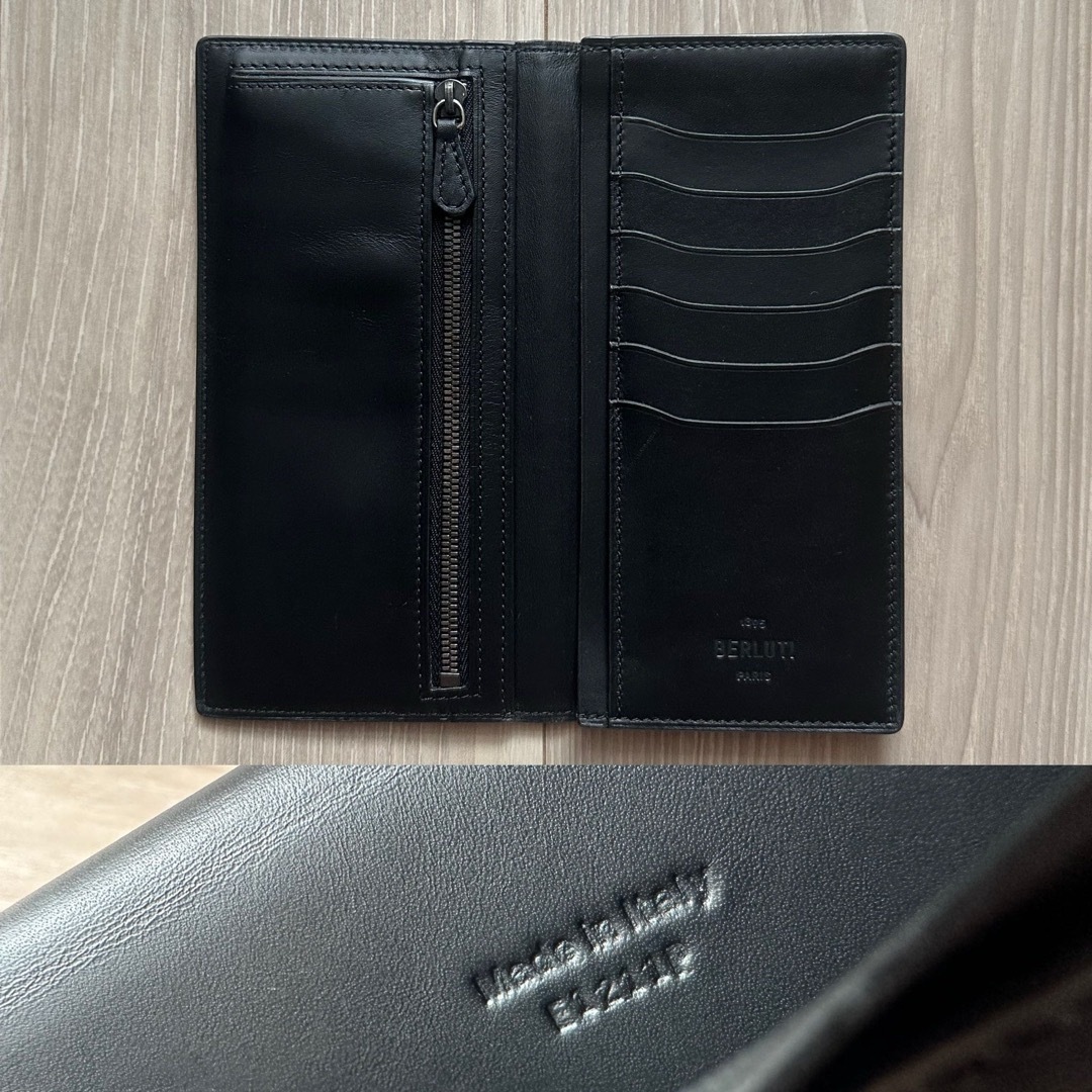 BERLUTI - 特注23万 ベルルッティ サンタル 長財布 ブルー BERLUTI - 特注23万 ベルルッティ サンタル 長財布 ブルー