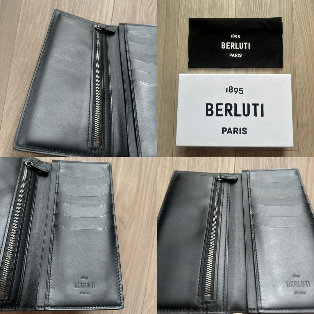 BERLUTI - 特注23万 ベルルッティ サンタル 長財布 ブルー BERLUTI - 特注23万 ベルルッティ サンタル 長財布 ブルー