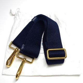 グッチ(GUCCI)の変更プラダ カナパ ショルダーストラップ 紺 ネイビー×ゴールド キャンバス(その他)