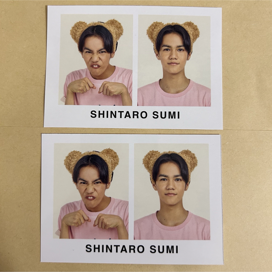 ジャニーズJr.(ジャニーズジュニア)の角紳太郎 Boys be WINK UP 厚紙 証明写真 カード くまさん エンタメ/ホビーのタレントグッズ(アイドルグッズ)の商品写真
