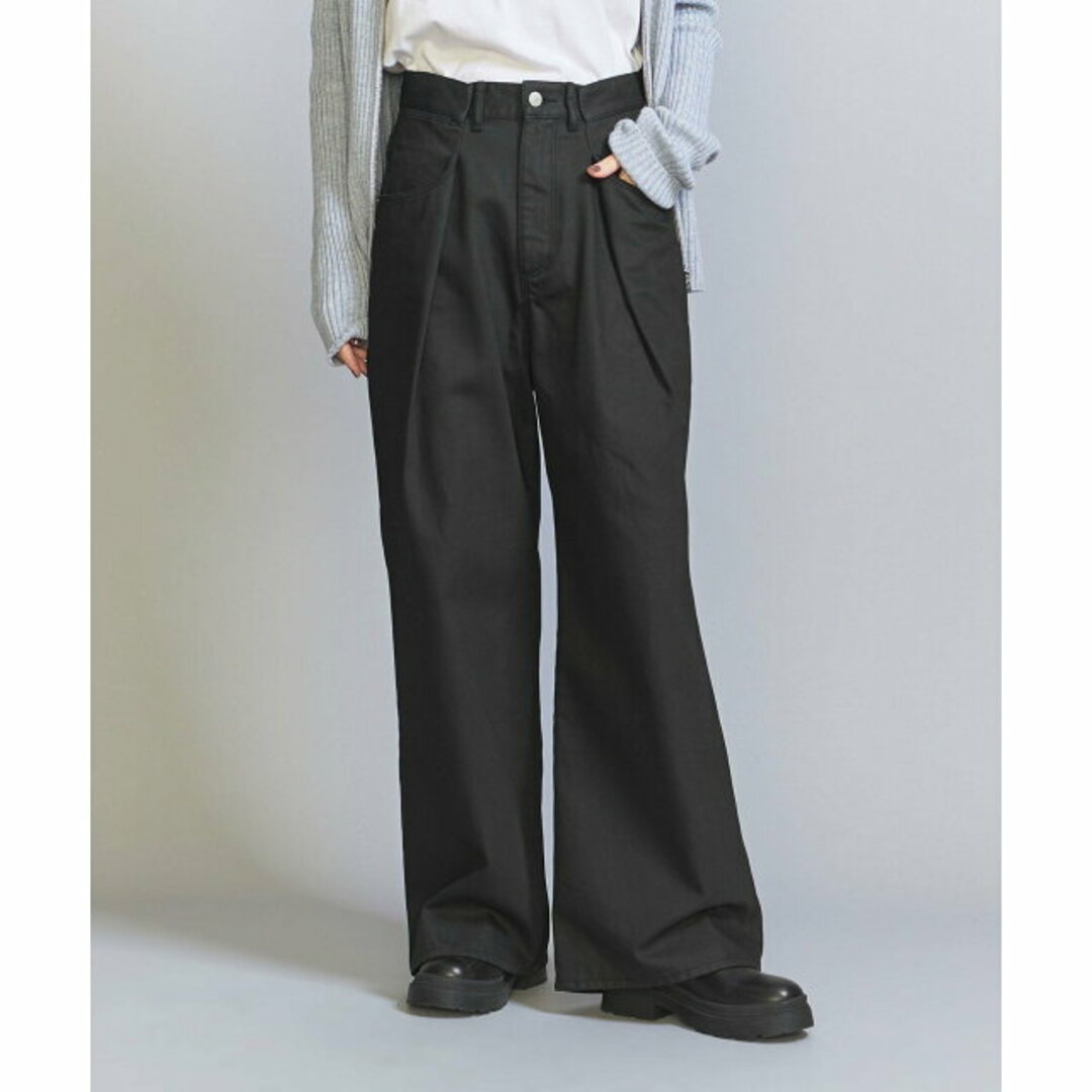 BEAUTY&YOUTH UNITED ARROWS - 【BLACK】タックワイド デニム BEAUTY&YOUTH UNITED ARROWS - 【BLACK】タックワイド デニム