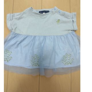 女児 サイズ80 チュール付きワンピース