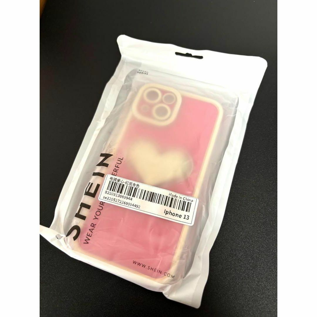 iphone13ケース】3D ハート スマホケース ピンク 新品 未使用 iphone13ケース】3D ハート スマホケース ピンク 新品 未使用