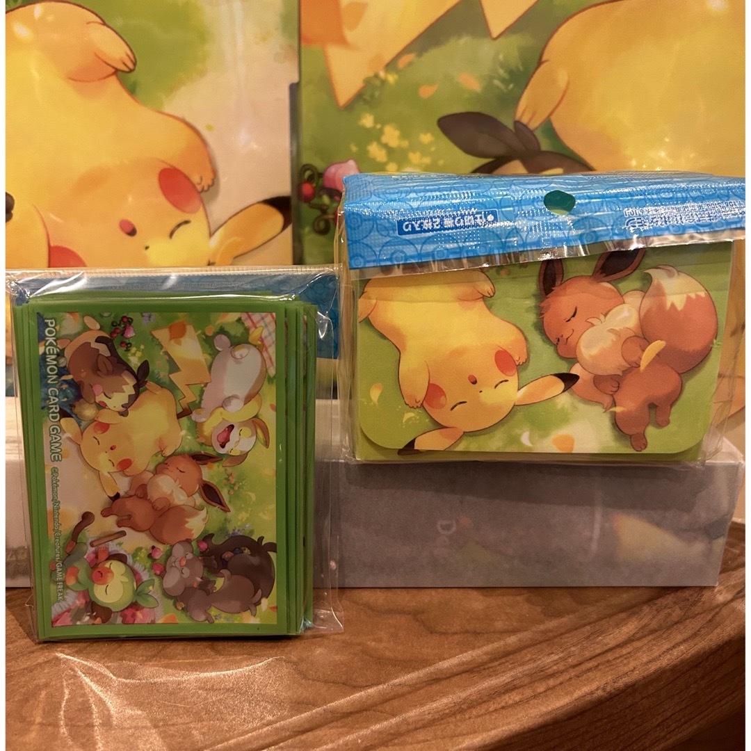 ポケカ☆みんなおつかれさま☆ラバープレイマット&スリーブ ポケカ☆みんなおつかれさま☆ラバープレイマット&スリーブ