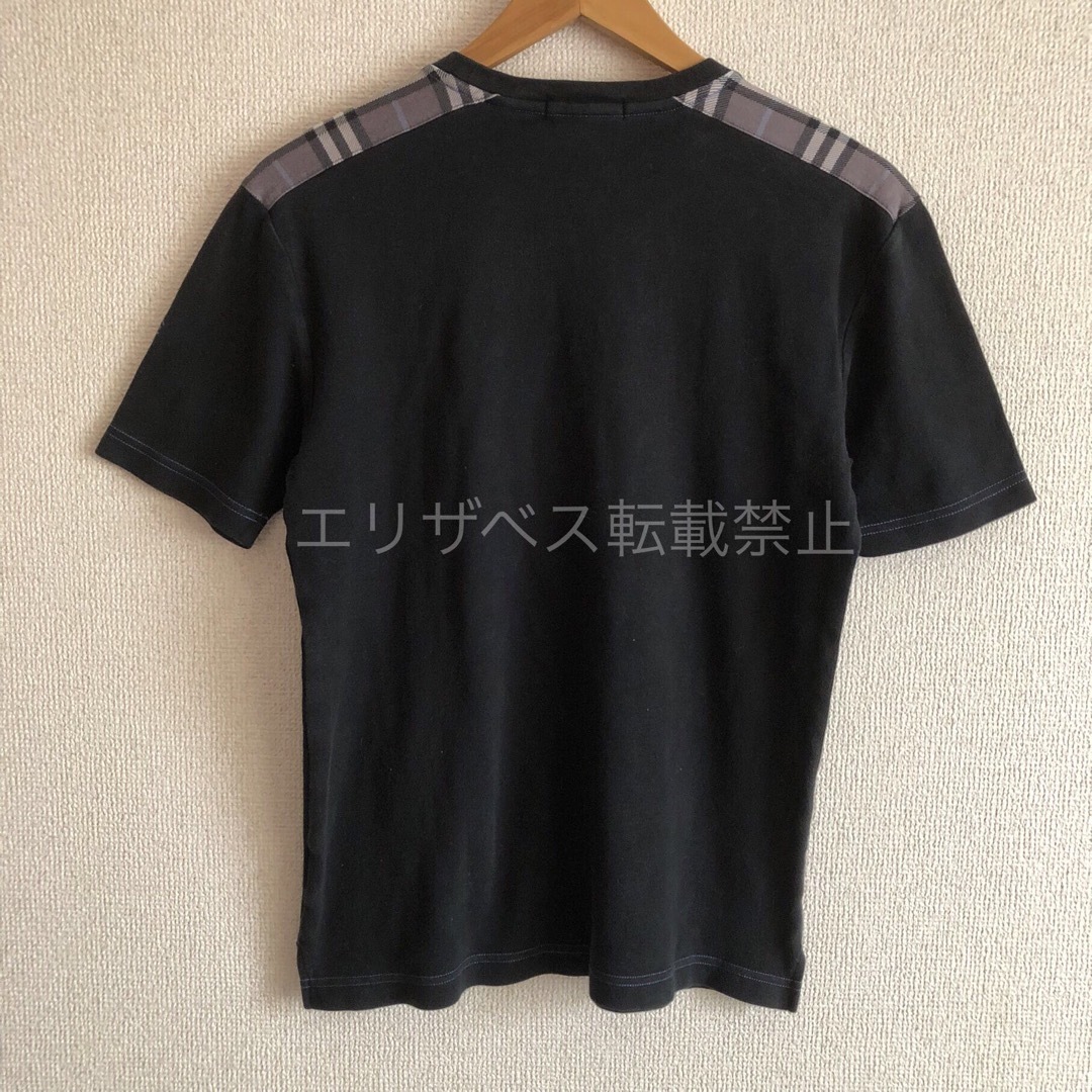 BURBERRY BLACK LABEL - BURBERRY 肩 チェック Tシャツ BURBERRY BLACK LABEL - BURBERRY 肩 チェック Tシャツ