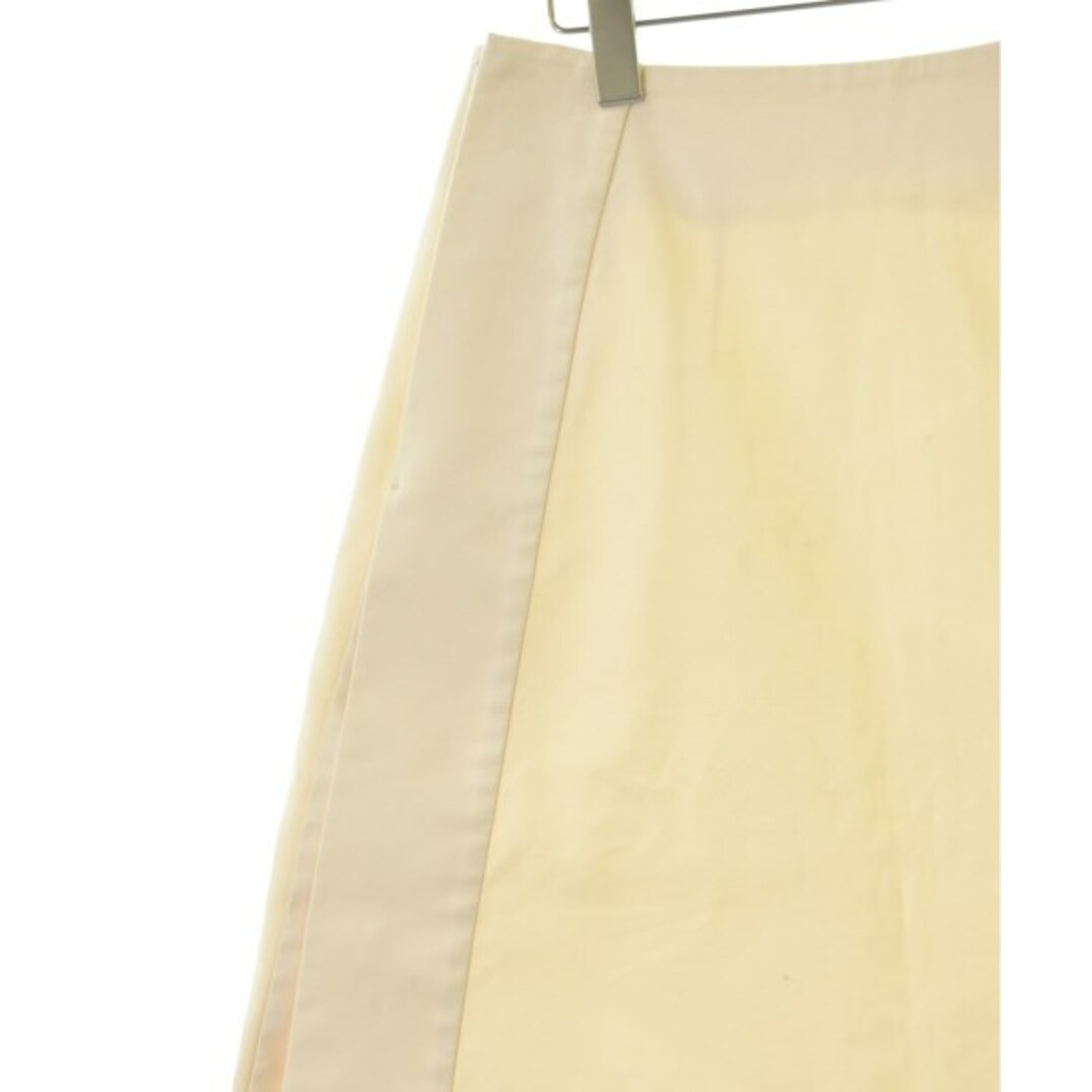 JIL SANDER ジルサンダー ひざ丈スカート 34(S位) 白 【古着】 JIL SANDER ジルサンダー ひざ丈スカート 34(S位) 白 【古着】