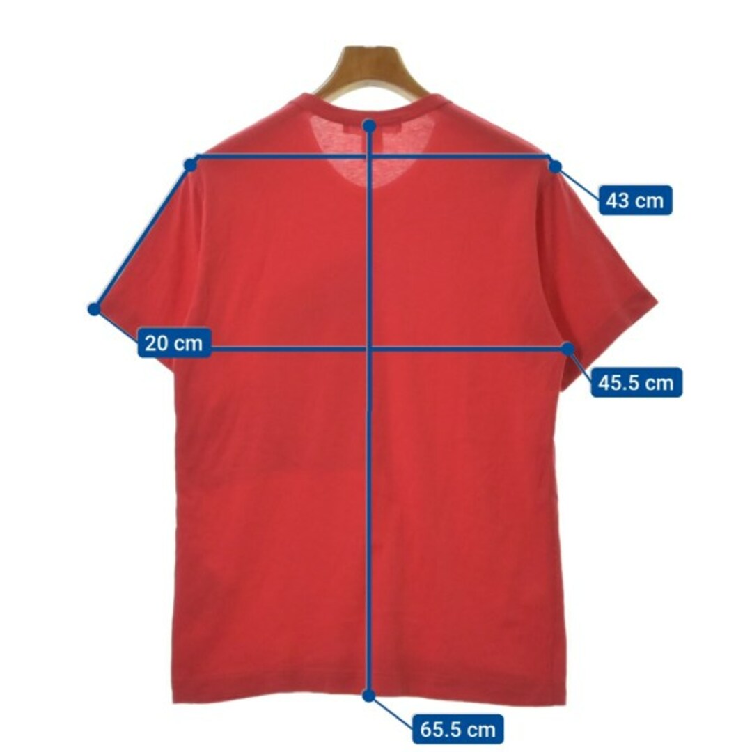 COMME des GARCONS SHIRT Tシャツ・カットソー S 赤 【古着】 COMME des GARCONS SHIRT Tシャツ・カットソー S 赤 【古着】