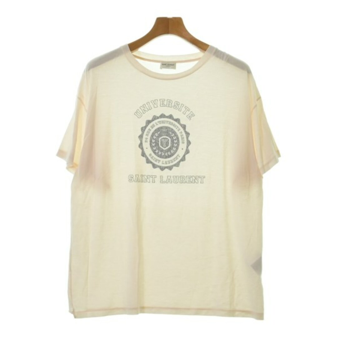 SAINT LAURENT PARIS Tシャツ・カットソー S ピンク 【古着】 SAINT LAURENT PARIS Tシャツ・カットソー S ピンク 【古着】