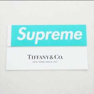 シュプリーム(Supreme)のSupreme Tiffany Box Logo コラボ ステッカー 1枚(その他)