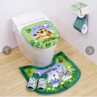 トイレマット 約58×60cm　グリーンのみ(トイレマット)