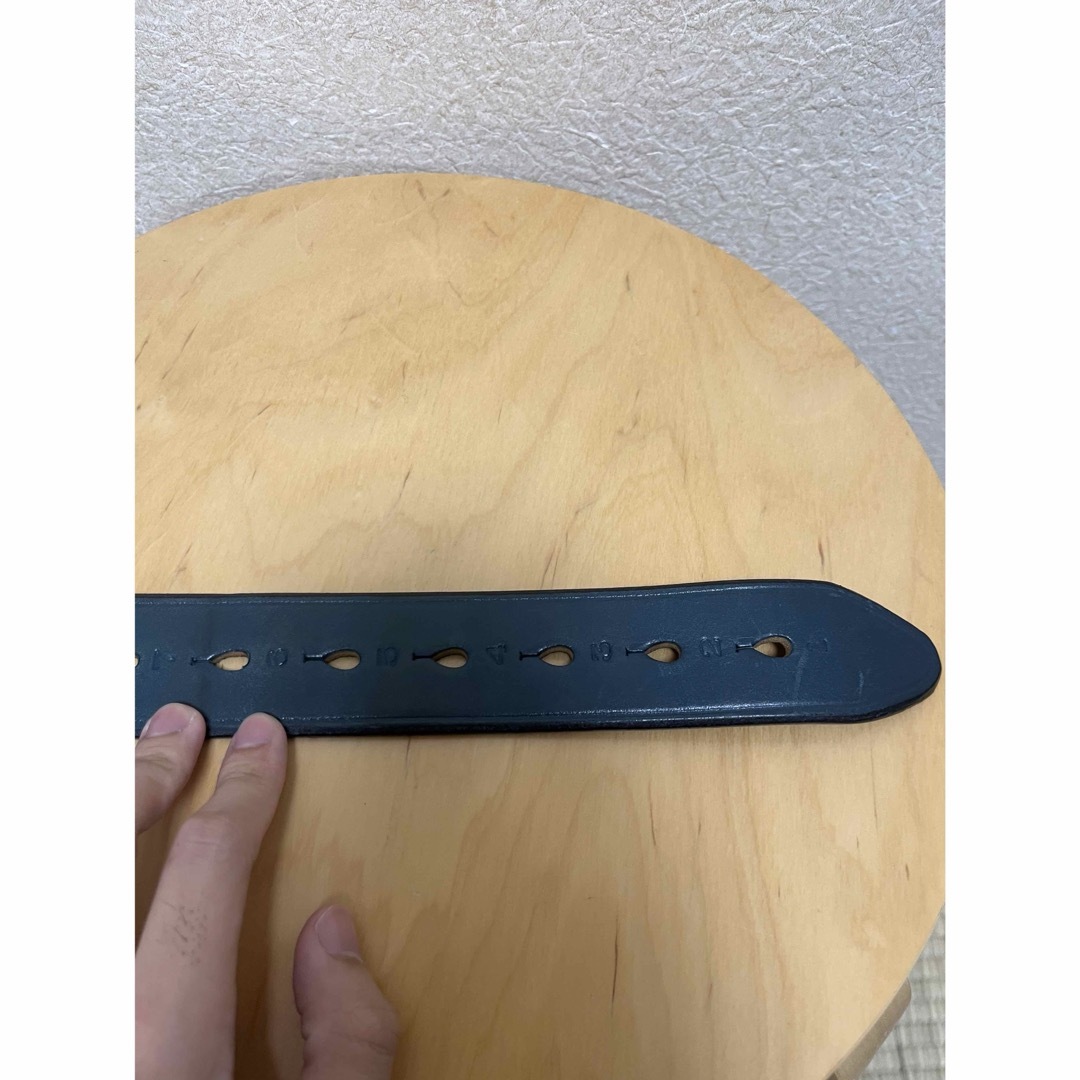 Porter Classic LEATHER BELT BLUE Porter Classic LEATHER BELT BLUE