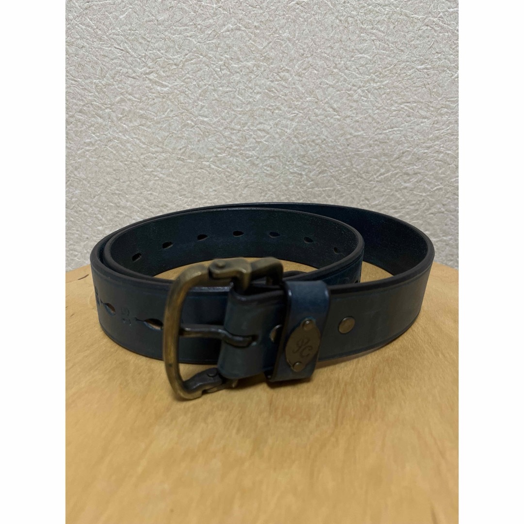 Porter Classic LEATHER BELT BLUE Porter Classic LEATHER BELT BLUE