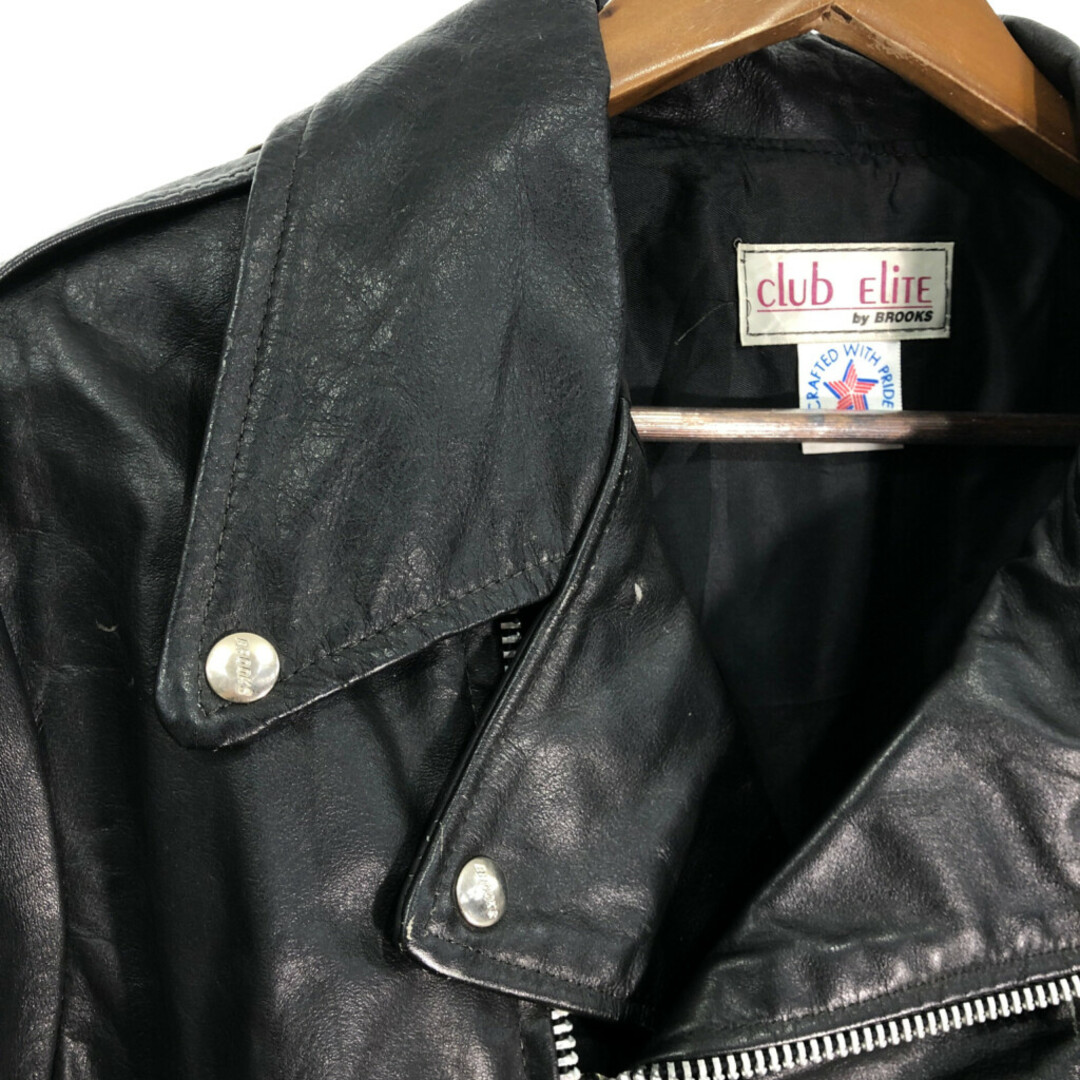 70年代 USA製 club elite by BROOKS ブルックス レザー ダブル 70年代 USA製 club elite by BROOKS ブルックス レザー ダブル