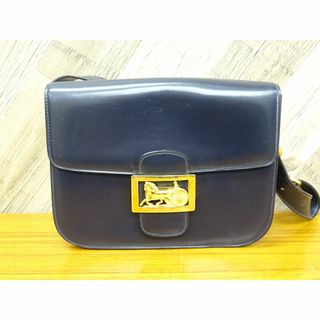 セリーヌ(CELINE)の三032/ CELINE オールドセリーヌ レザー 馬車金具 ショルダーバッグ(ショルダーバッグ)