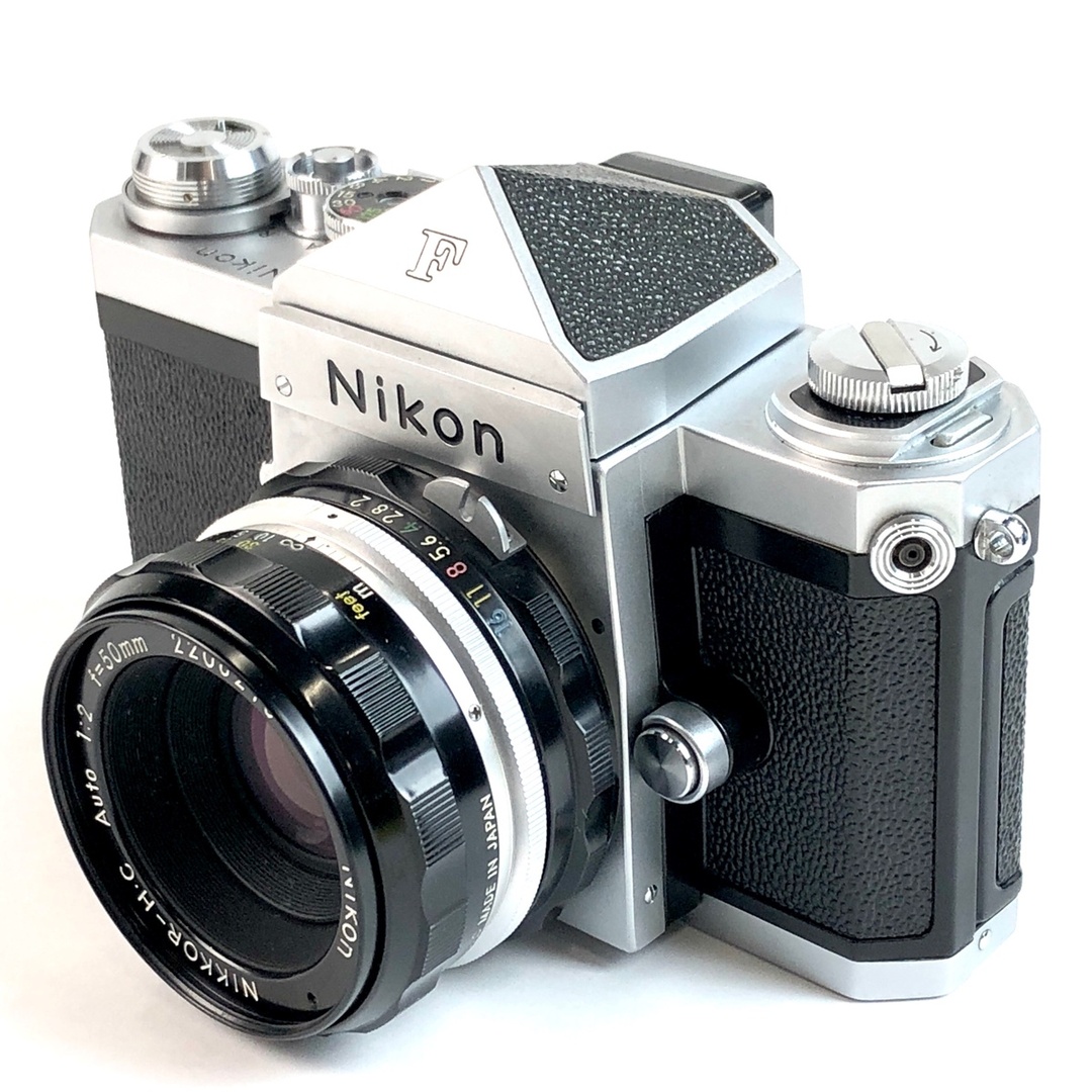 ニコン F アイレベル シルバー + NIKKOR-H.C Auto 50mm F2 非Ai ニコン F アイレベル シルバー + NIKKOR-H.C Auto 50mm F2 非Ai