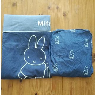 ミッフィー(miffy)のベビー掛け布団カバー　セット(シーツ/カバー)