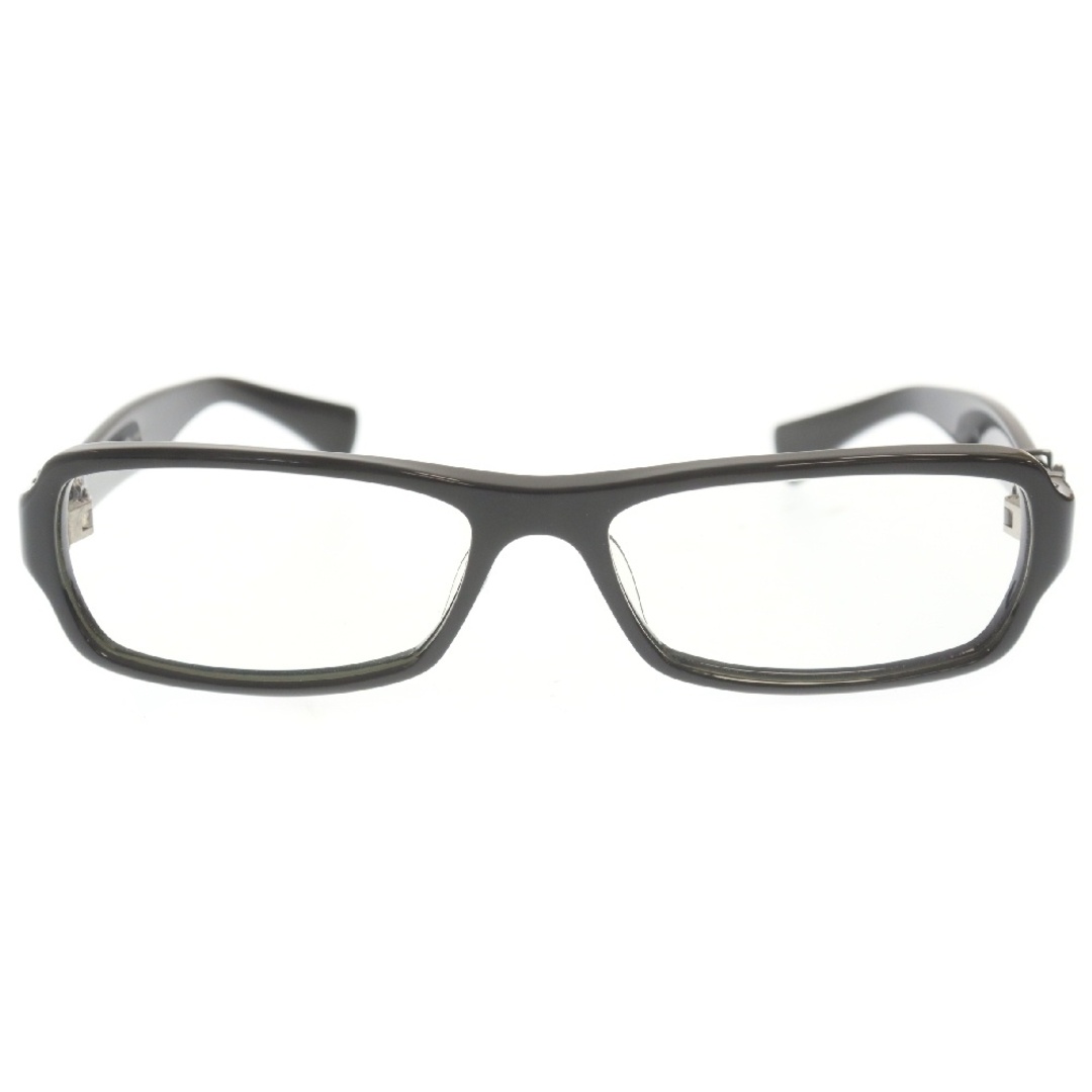 Chrome Hearts - CHROME HEARTS クロムハーツ GITTIN ANY？-II BSフレアテンプル スクエアフレーム アイウェア サングラス 眼鏡 ブラック