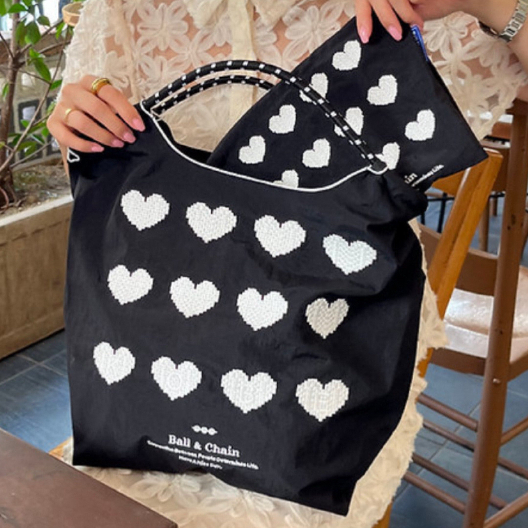 Ball&Chain 神戸限定 ハートlimited HEART 2点 ブラック Ball&Chain 神戸限定 ハートlimited HEART 2点 ブラック
