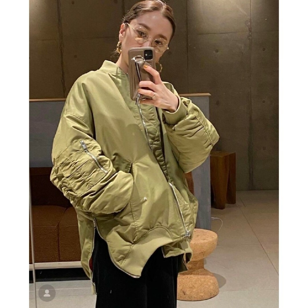 ZARA - ZARA ウォーターレペレント オーバーサイズ ボンバー ZARA - ZARA ウォーターレペレント オーバーサイズ ボンバー