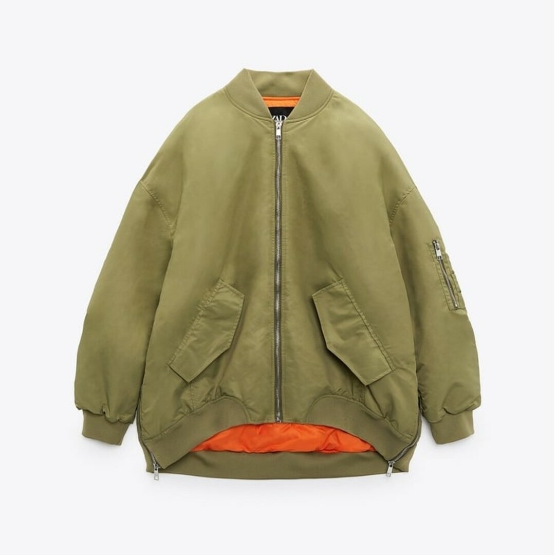 ZARA - ZARA ウォーターレペレント オーバーサイズ ボンバー ZARA - ZARA ウォーターレペレント オーバーサイズ ボンバー