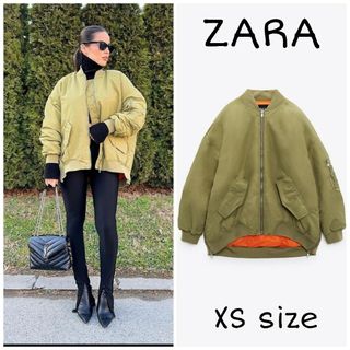 ZARA - ZARA ウォーターレペレント オーバーサイズ ボンバー ZARA - ZARA ウォーターレペレント オーバーサイズ ボンバー