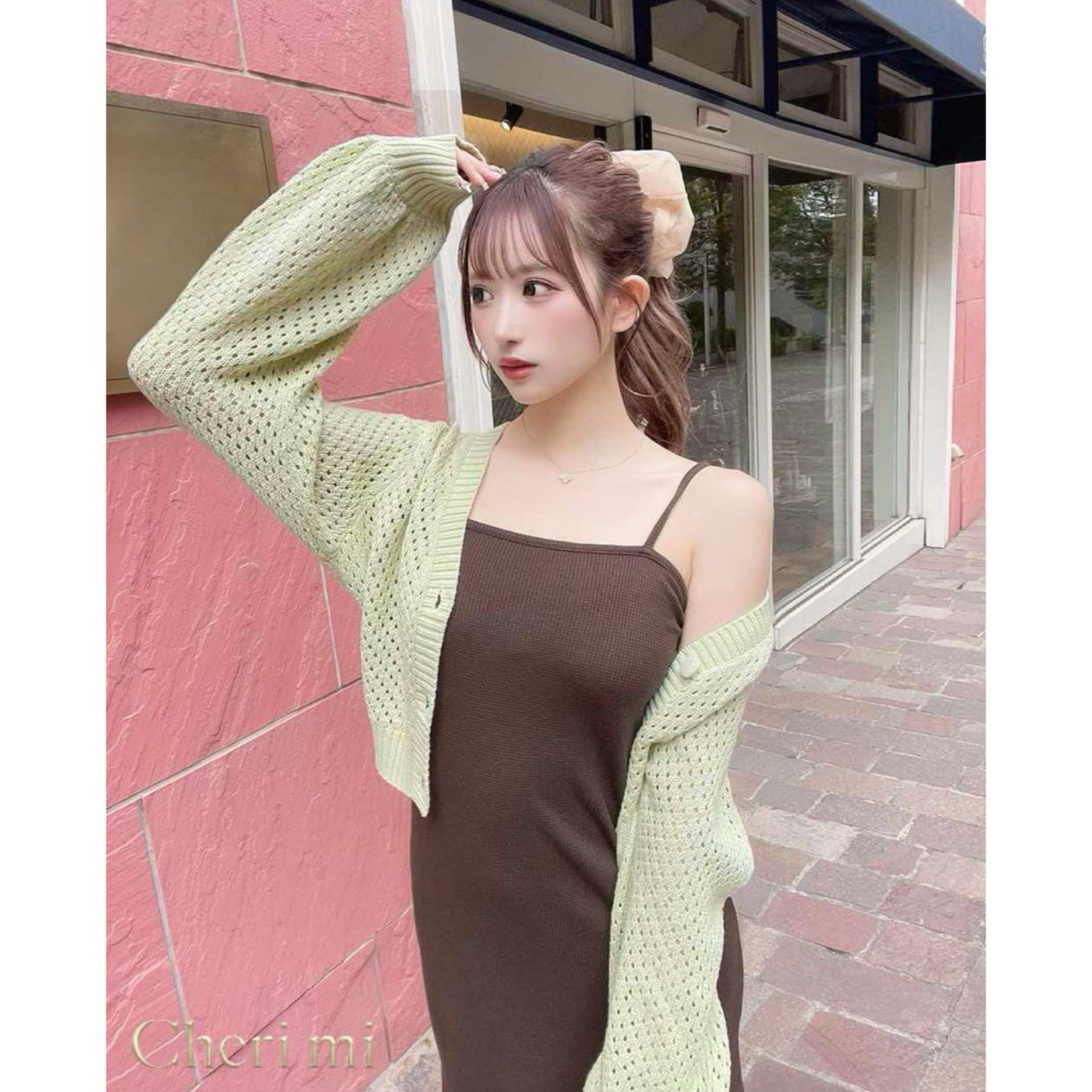 Cheri mi - Cheri mi シェリミー ワッフルキャミワンピースの Cheri mi - Cheri mi シェリミー ワッフルキャミワンピースの