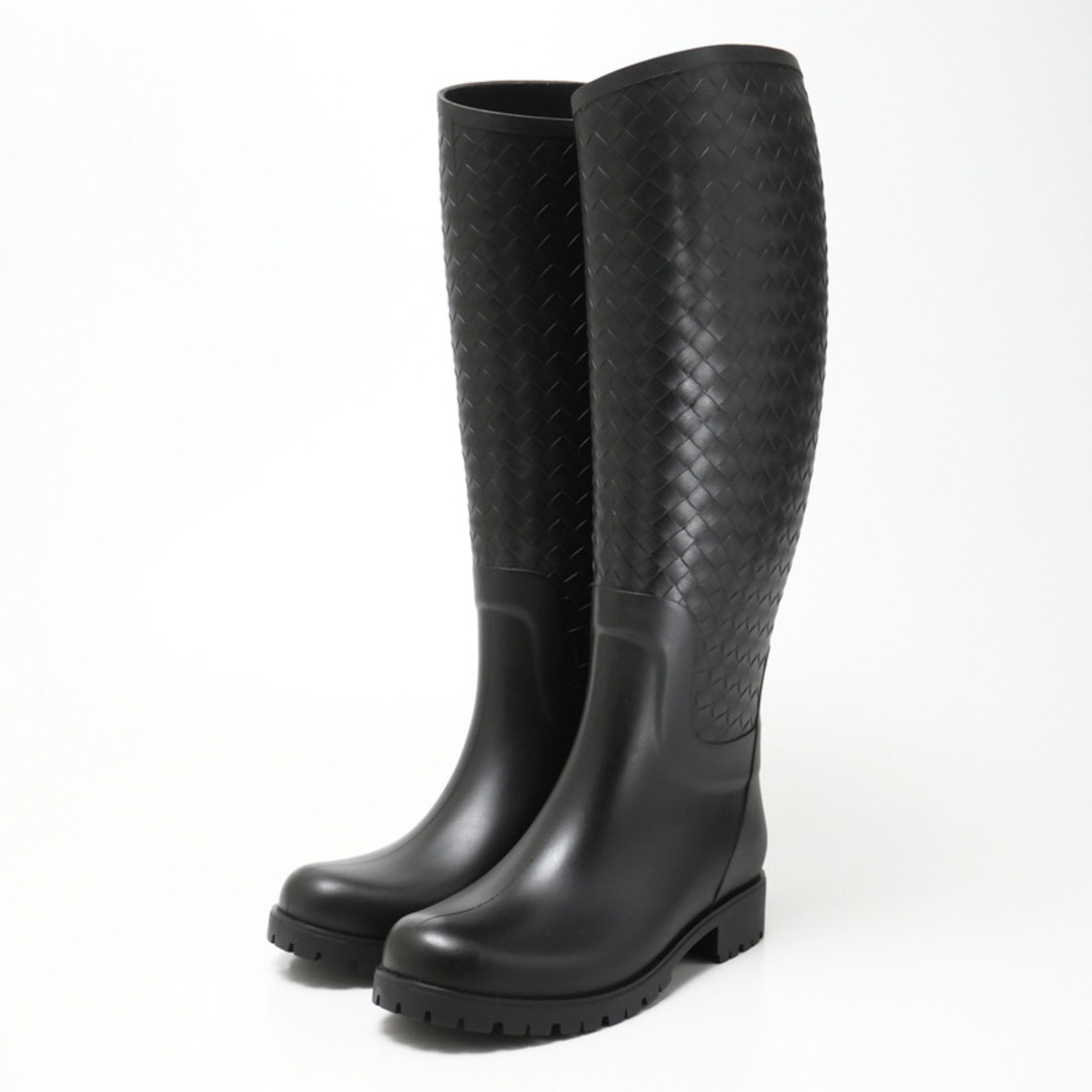BOTTEGA VENETA - ■未使用品■BOTTEGAVENETA ボッテガヴェネタ レインシューズ サイズ36 イントレチャート レインブーツ ロングブーツ 靴 ラバー イタリア製 20240904/RA0892
