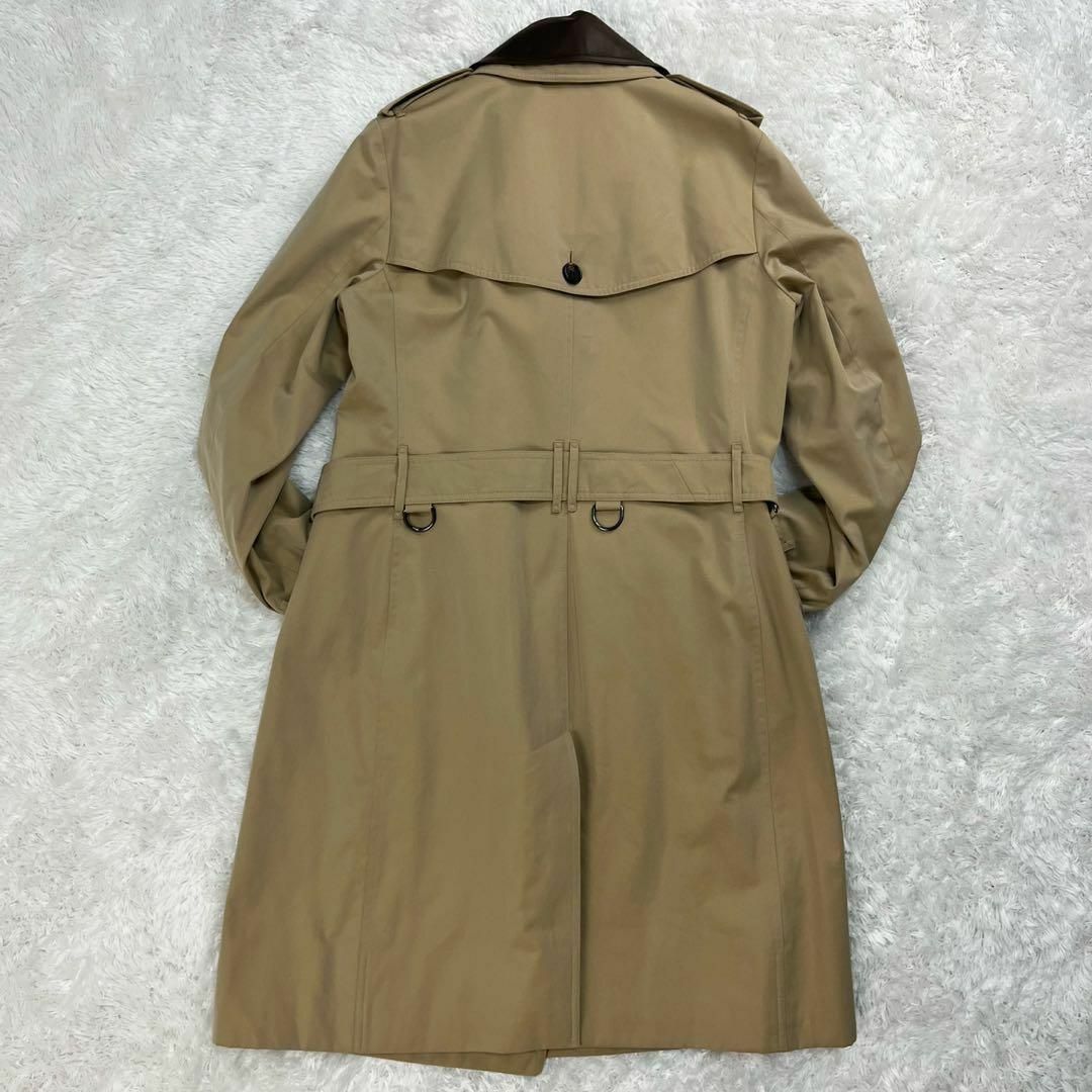 BURBERRY - 【現行・金タグ】バーバリー☆襟レザー切り替え BURBERRY - 【現行・金タグ】バーバリー☆襟レザー切り替え