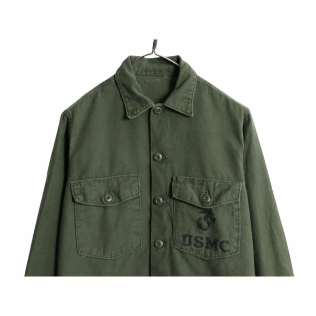 70s 71年製 米軍実物 USMC コットン サテン ユーティリティ 70s 71年製 米軍実物 USMC コットン サテン ユーティリティ