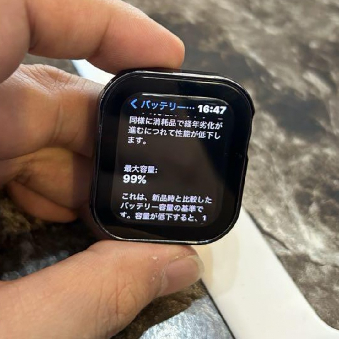 極美品】Apple Watch SE2ミッドナイト44mm【最大容量100 極美品】Apple Watch SE2ミッドナイト44mm【最大容量100