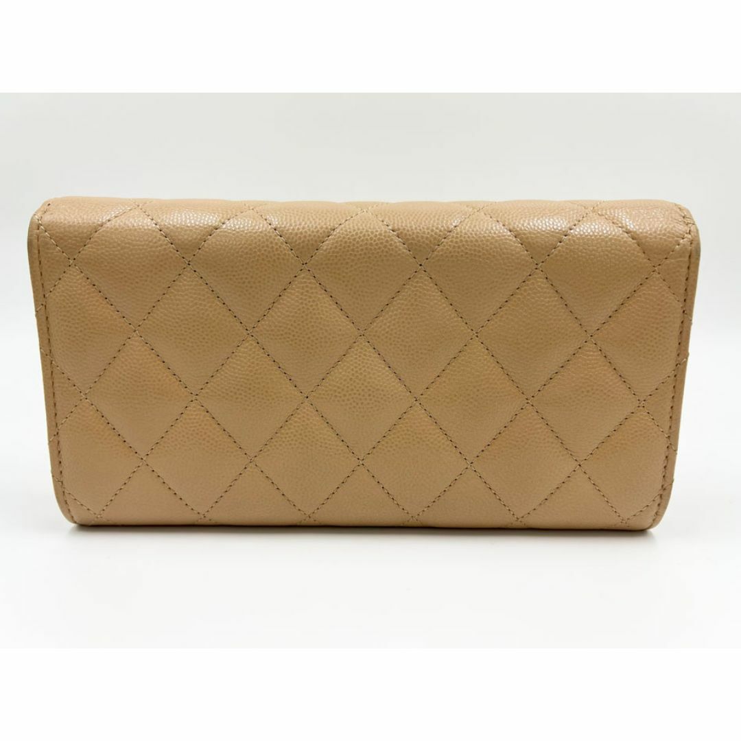 CHANEL - CHANEL シャネル キャビアスキン ロングフラップ CHANEL - CHANEL シャネル キャビアスキン ロングフラップ