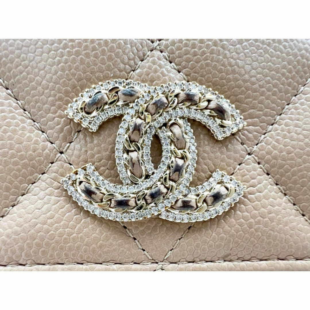 CHANEL - CHANEL シャネル キャビアスキン ロングフラップ CHANEL - CHANEL シャネル キャビアスキン ロングフラップ