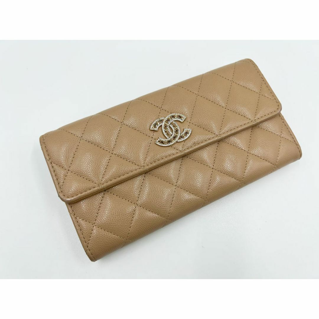 CHANEL - CHANEL シャネル キャビアスキン ロングフラップ CHANEL - CHANEL シャネル キャビアスキン ロングフラップ