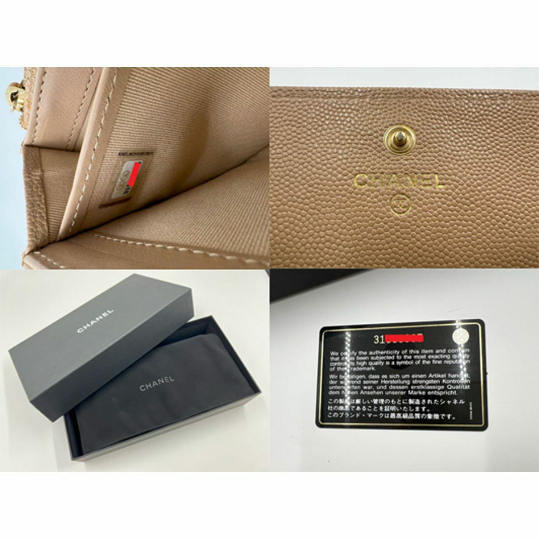 CHANEL - CHANEL シャネル キャビアスキン ロングフラップ CHANEL - CHANEL シャネル キャビアスキン ロングフラップ