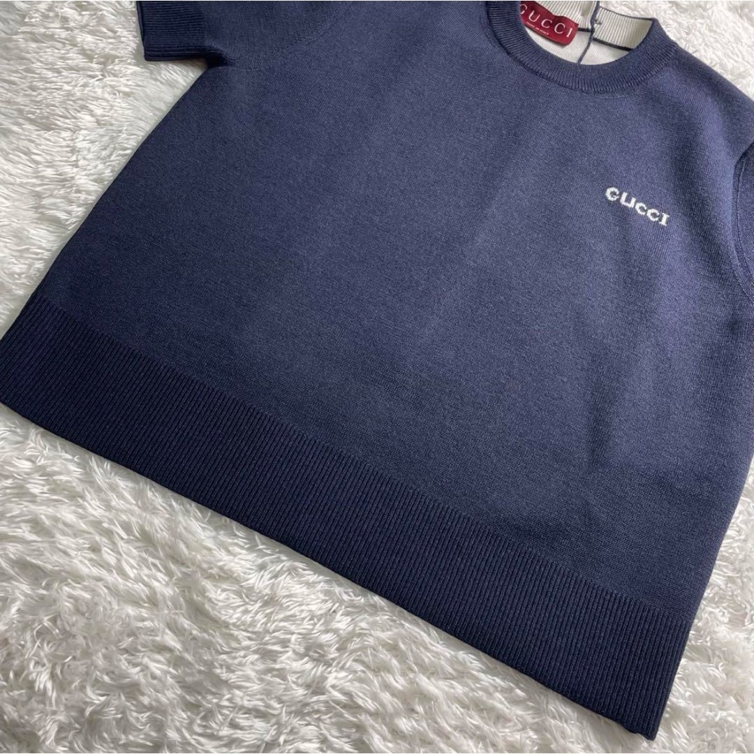 24SS 新作 GUCCIインターシャウールトップ 24SS 新作 GUCCIインターシャウールトップ