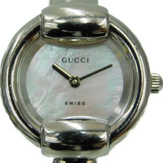 グッチ(GUCCI)の　GUCCI  グッチ　時計　1400L　クオーツ　2針　SS　 ステンレススチール　シェル文字盤　生活防水　レディース　おしゃれ　腕時計　ラッピング　プレゼント包装可【中古】新居浜店(その他)