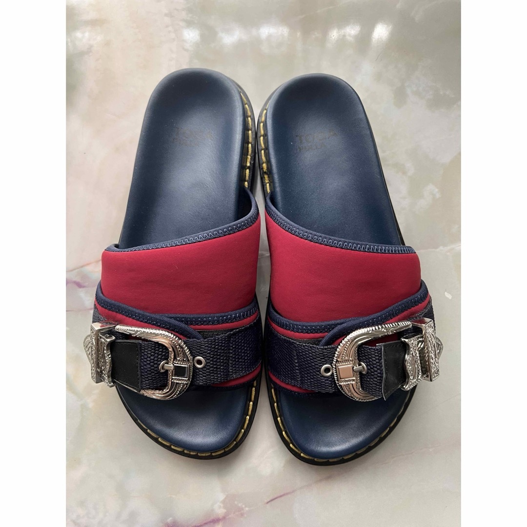 使用1度美品】TOGA PULLA メタルバックル サンダル サイズS 使用1度美品】TOGA PULLA メタルバックル サンダル サイズS