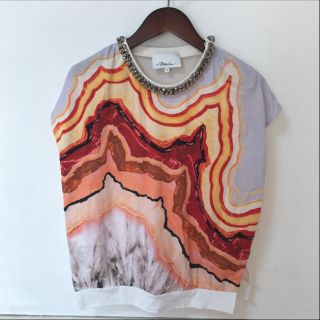 スリーワンフィリップリム(3.1 Phillip Lim)の3.1フィリップリム Tシャツ ビジューTシャツ ブラウス(Tシャツ(半袖/袖なし))