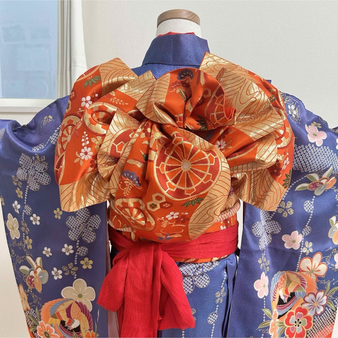 ちゅん太郎様専用】群青色 花 御所車 七五三 7歳 13点フルセット ちゅん太郎様専用】群青色 花 御所車 七五三 7歳 13点フルセット