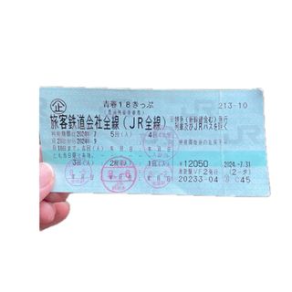 paminkoさん専用　　青春18きっぷ　一回分(鉄道乗車券)