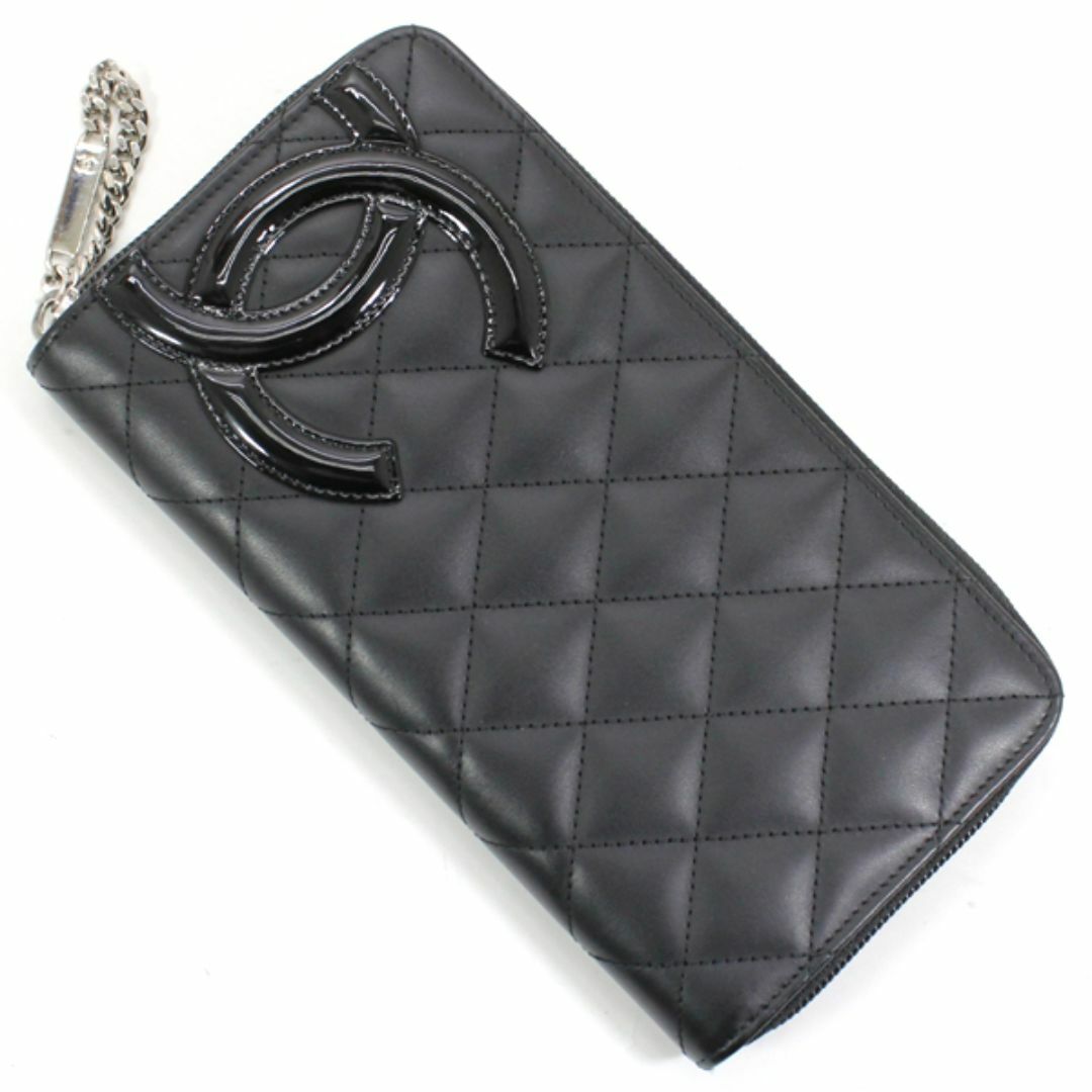 CHANEL - シャネル 長財布 カンボン ライン カーフレザー CHANEL - シャネル 長財布 カンボン ライン カーフレザー
