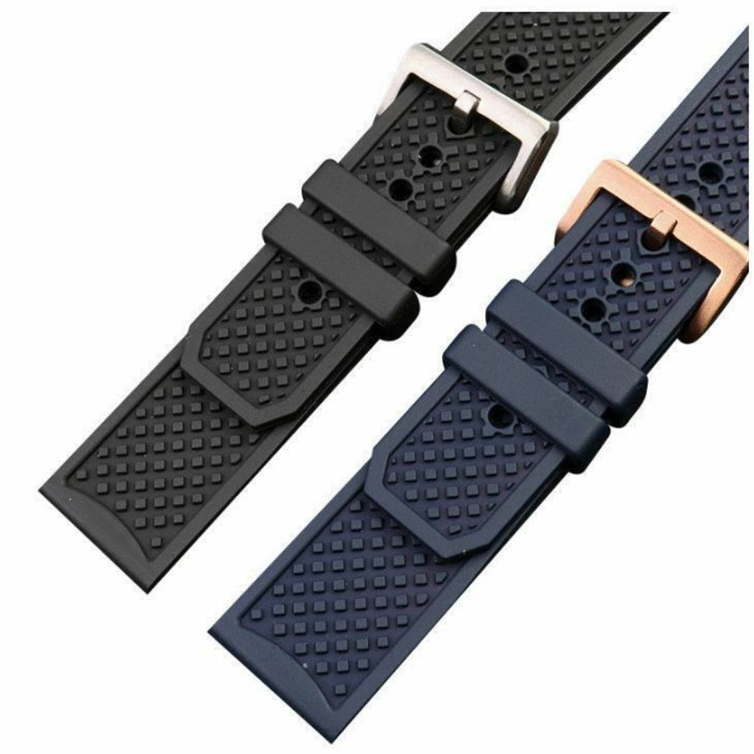カリブル ラバーベルト 24mm ブルー ストラップ カルティエ カリブル ラバーベルト 24mm ブルー ストラップ カルティエ