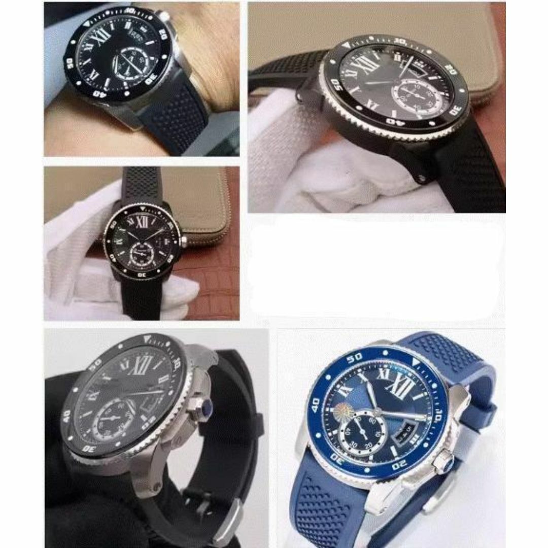 カリブル ラバーベルト 24mm ブルー ストラップ カルティエ カリブル ラバーベルト 24mm ブルー ストラップ カルティエ